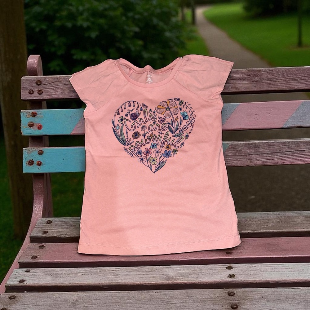 Carter's Pink Floral Heart Tee NEW (6/6X)